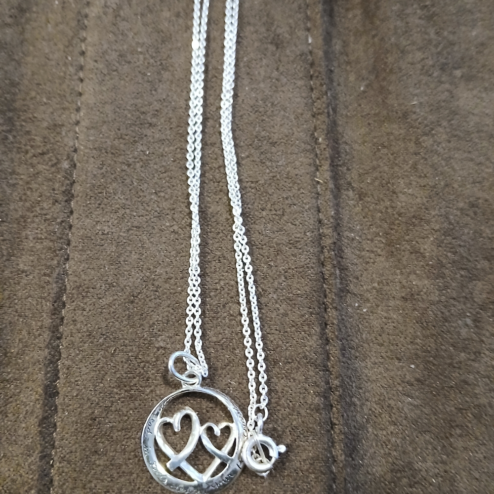 Silver Heart Pendant Necklace